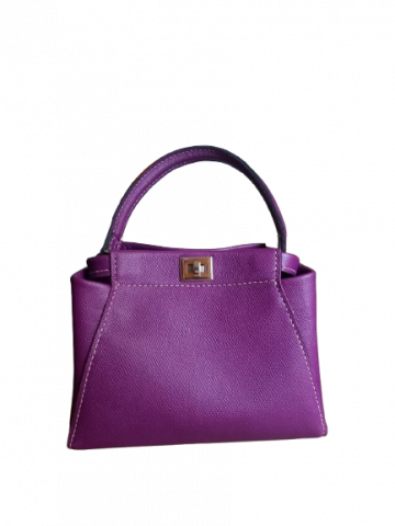 Genti Titi Valenti - Geanta Dilara Purple din Piele Naturala Lucrata Manual