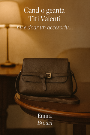 Geantă Piele Ecologică Emira Brown [1]