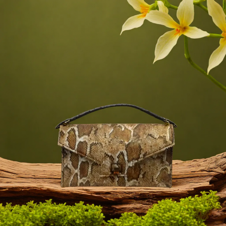 Geanta Dama de Mana Piele Ecologica Vega Royale, handmade [2]
