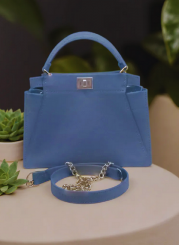 Geanta Piele Naturala Dilara Blue Mist [2]