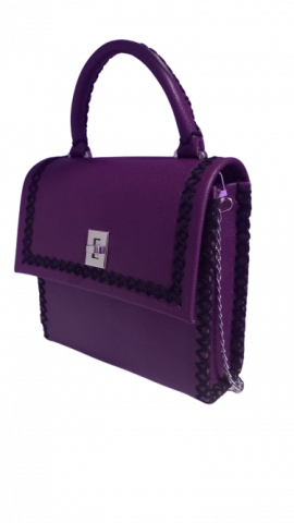 Geanta de mana Piele Olga Purple [3]