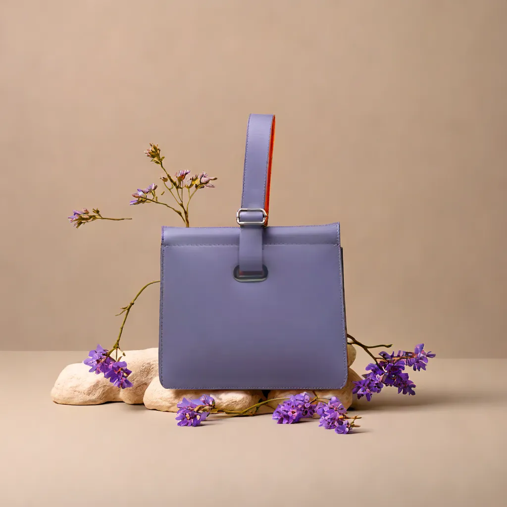 Geanta Tessa Lila – piele naturala, cusuta ultra manual, stil casual vara [1]