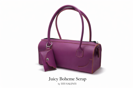Juicy Boheme Serap – Geanta din piele naturala mov