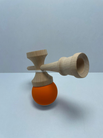 Kendama V3 Balance Hole, Portocaliu 18 cm [3]