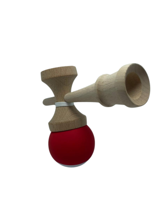 Kendame - Kendama V3 Balance Hole, rosu 18 cm