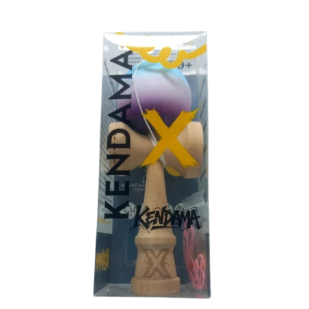 Kendame - Kendama X Originala Profesionala Flippy 18 cm, Mov Alb Blue