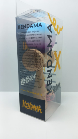 Kendama X Originala Profesionala Flippy 18 cm, Mov Alb Blue [2]