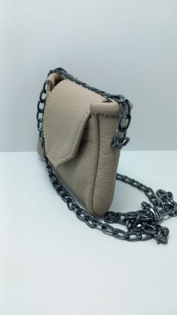 Mini Geantă Handmade Piele Naturală Sandy Pearl [7]