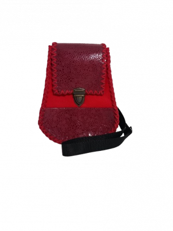 Borsete si Genti Tip Rucsac - Mini Borseta din Piele Roșie Luca
