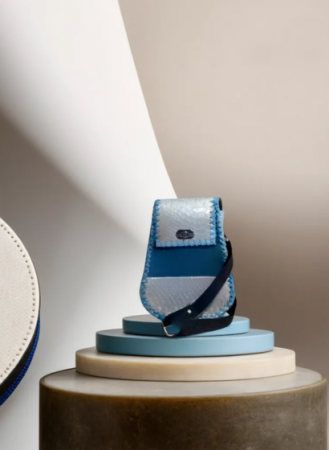 Borsete si Genti Tip Rucsac - Mini Rucsac din Piele Tip Borseta Maria Blue