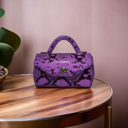 Oferta Speciala Rochie si Geanta Handmade Mov [1]
