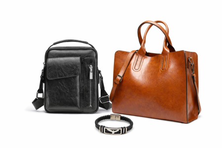 Genti Titi Valenti - Pachet Trio Titi Valenti – Geanta dama, Borseta barbati si Bratara