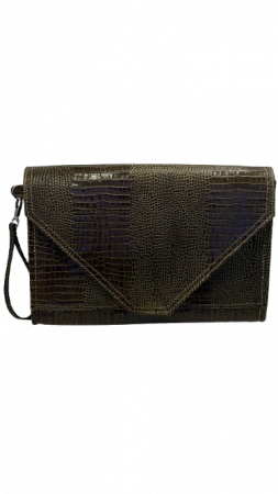 Plic de Damă Casual Emilia Croco Brown