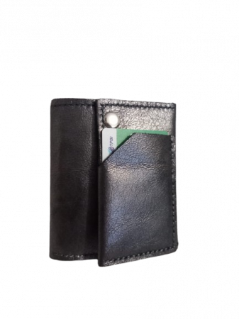Portofel Barbati Luca Piele Naturala Black Silver [2]