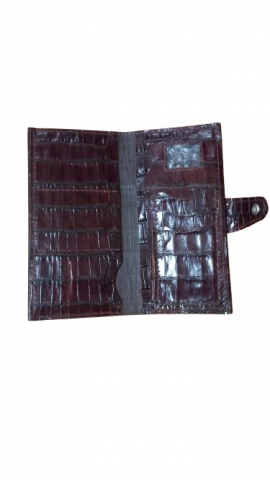 Portofel de Piele Lady Croco Dark Coniac [2]