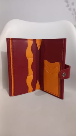 Portofel de Piele Lady Red-Orange [3]