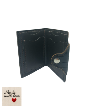 Portofele de Dama - Portofel Titi Valenti Clasic Barbatesc din Piele Neagra