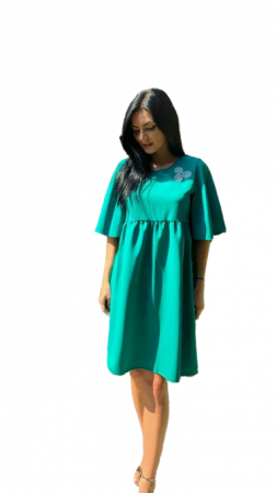 Set Eleganta Cary Rochie si Geanta Snake Verde [2]
