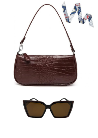 Reduceri - Set geanta dama Camilife casual si ochelari de soare