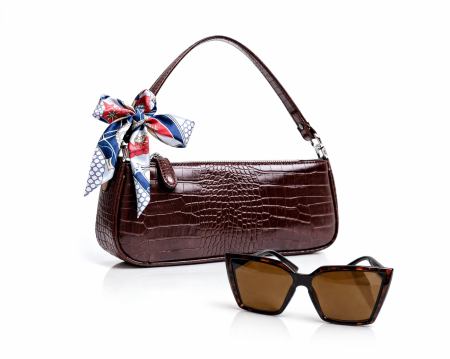 Genti Titi Valenti - Set geanta dama casual cu ochelari de soare