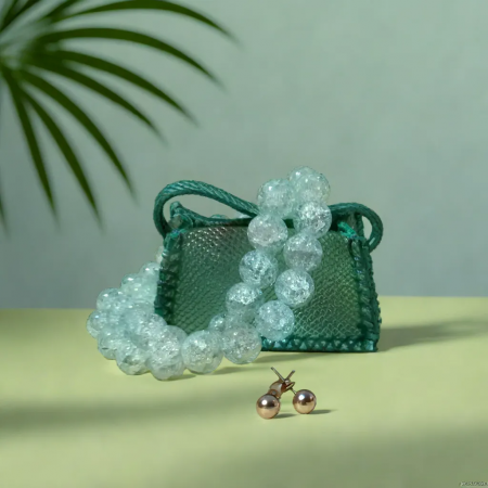 Set Mini Poseta cu Bratara si Cercei Perlati [1]