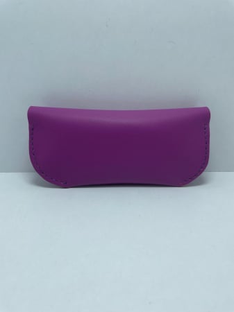 Toc Ochelari Handmade din Piele Naturala Mov-Orange [2]