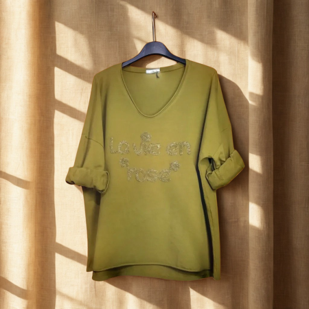 Tricou Oversize La Vie en Rose [1]