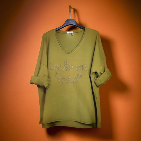 Tricou Oversize La Vie en Rose [2]