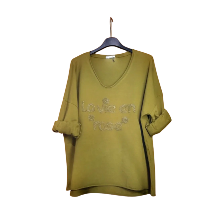 Tricou Oversize La Vie en Rose [3]