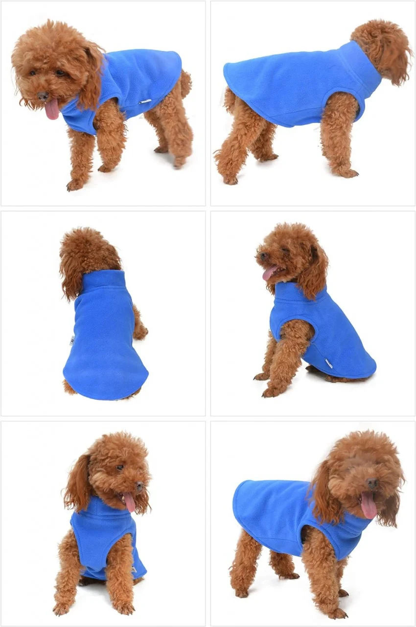 Titi Valenti – Colectia Patru Labute, Prietenul Meu - Vesta de Iarna pentru Caini Ultra Warm – Bumbac & Lana, Albastru