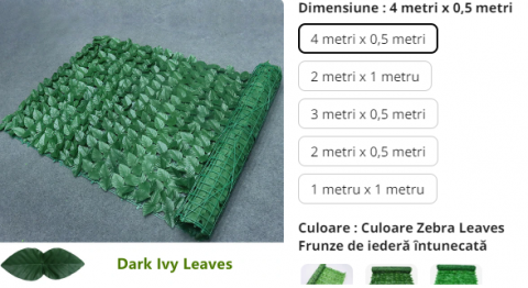 Decoratiuni de gradina - Panouri de gard din frunze artificiale Gard de iederă artificială Frunze false Gard de intimitate Gard de grădină Balcon Terasă Ecran de terasă