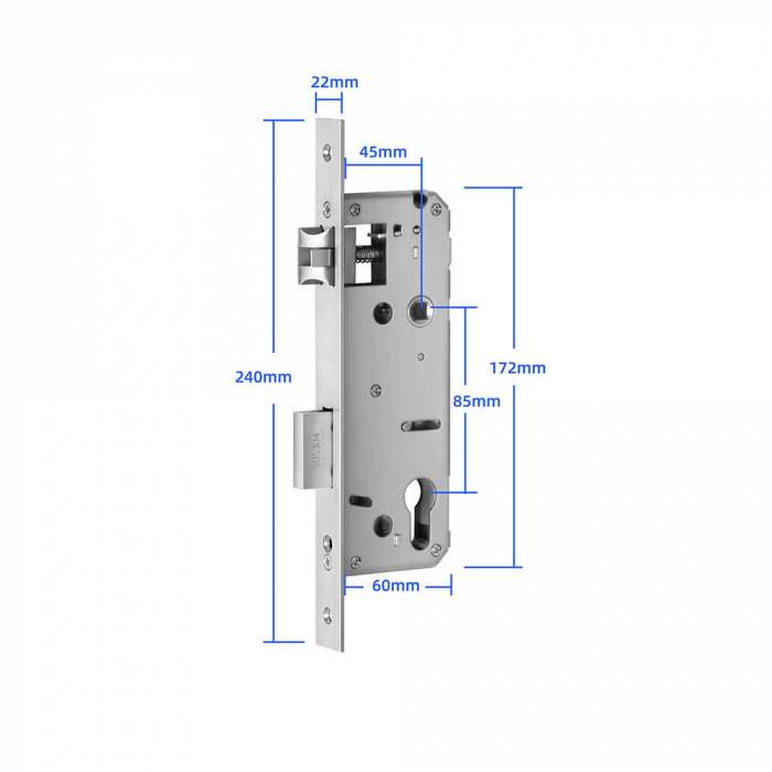 Broasca reversibila usa dornmass 45mm, interax 85mm, compatibila cu incuietori smart [2]