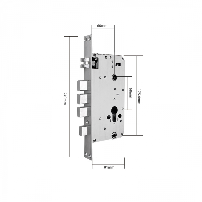 Broasca reversibila usa dornmass 60mm, interax 68mm, compatibila cu incuietori smart [2]