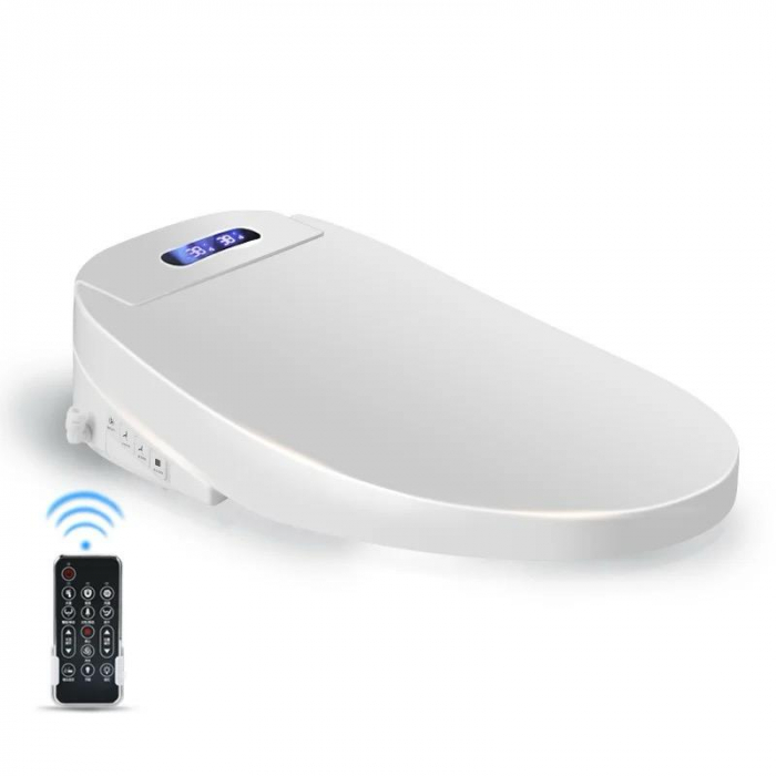 Capac WC cu functie de bideu, control din telecomanda, model rotund scurt 45-49 cm [1]