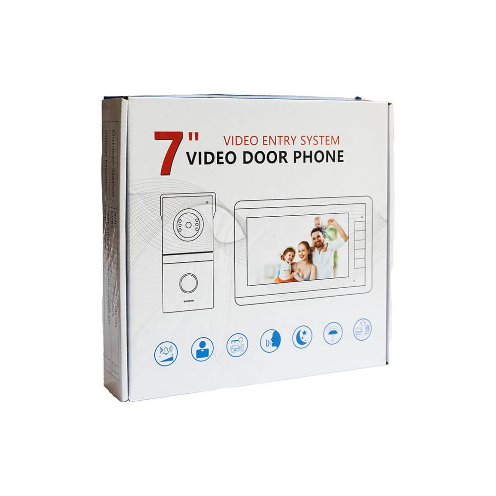 Interfon video 7 inch cu 4 fire, camera HD, control acces RFID si vedere nocturna [6]