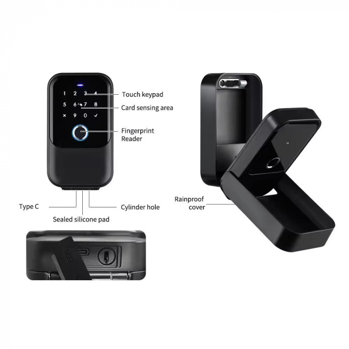 Cutie smart tip lacat, seif pentru chei cu cod, amprenta, card si aplicatie TTLock [3]