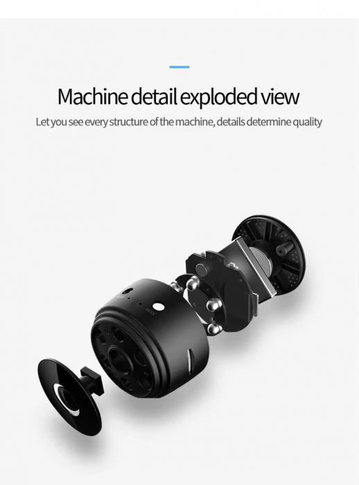 Minicamera smart WiFi cu detectie miscare si acces din aplicatia TTLock [7]