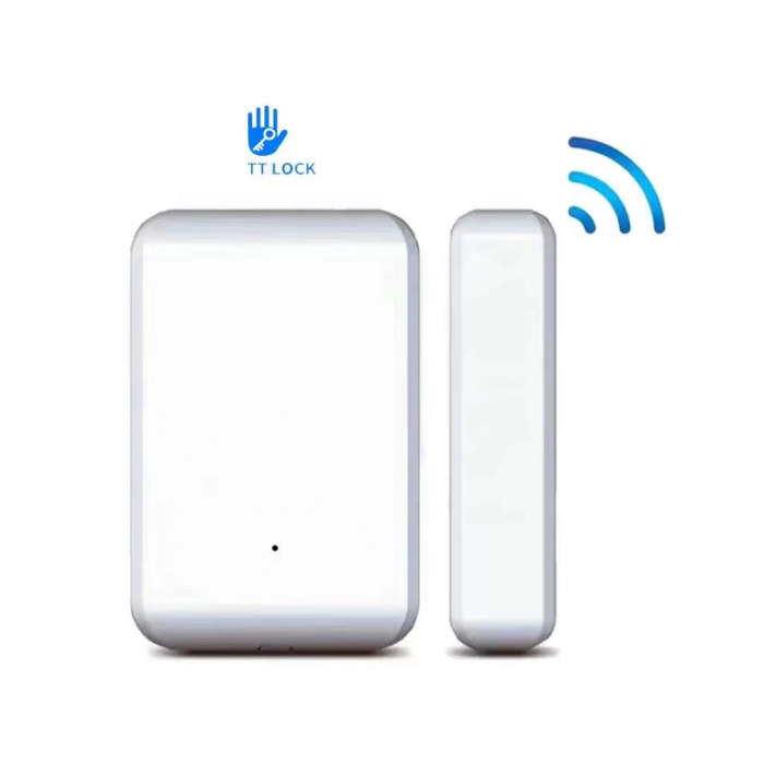 Senzor smart wireless pentru usi sau ferestre, compatibil TTLock si alerte instant pe telefon [1]