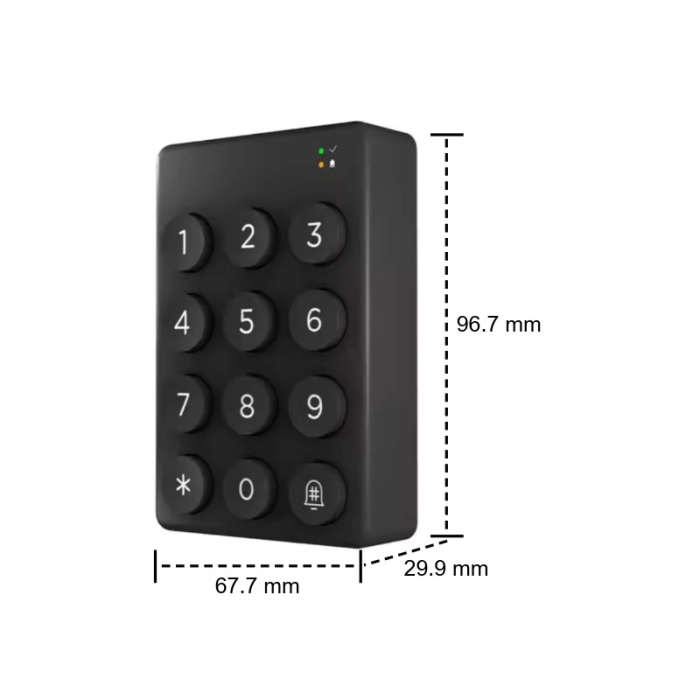 Tastatura wireless RFID pentru control acces TTLock, negru [3]