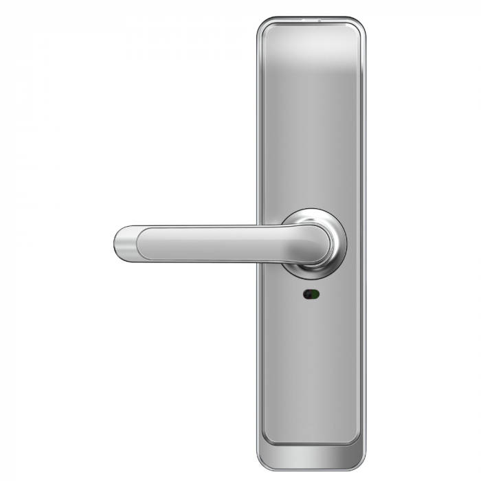 Incuietoare smart max lux silver, ideal Booking, Airbnb, deschidere cu amprenta, cod, card, telefon, Wi-Fi, Bluetooth [4]