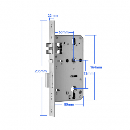 Broasca reversibila usa dornmass 60mm, interax 72mm, compatibila cu incuietori smart [1]