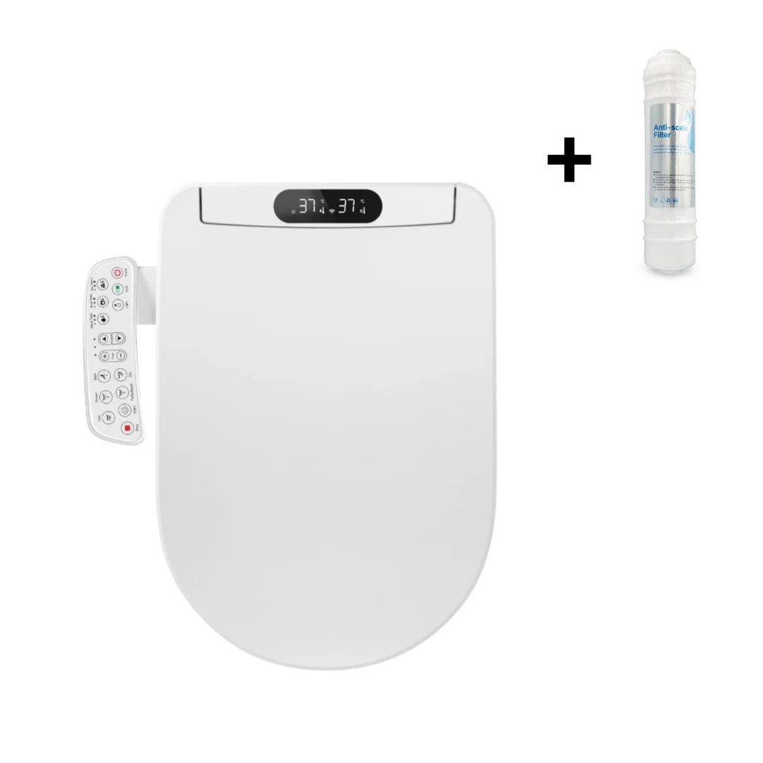 Capace WC inteligente - Colac WC forma U cu bideu, consola si filtru anticalcar inclus