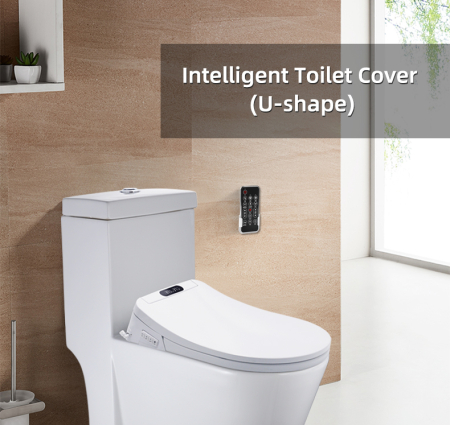 Capac WC inteligent functie bideu cu forma de U si telecomanda [6]