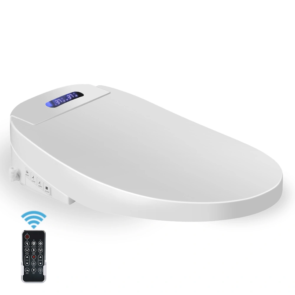 Capac WC cu functie de bideu, control din telecomanda, model rotund scurt 45-49 cm