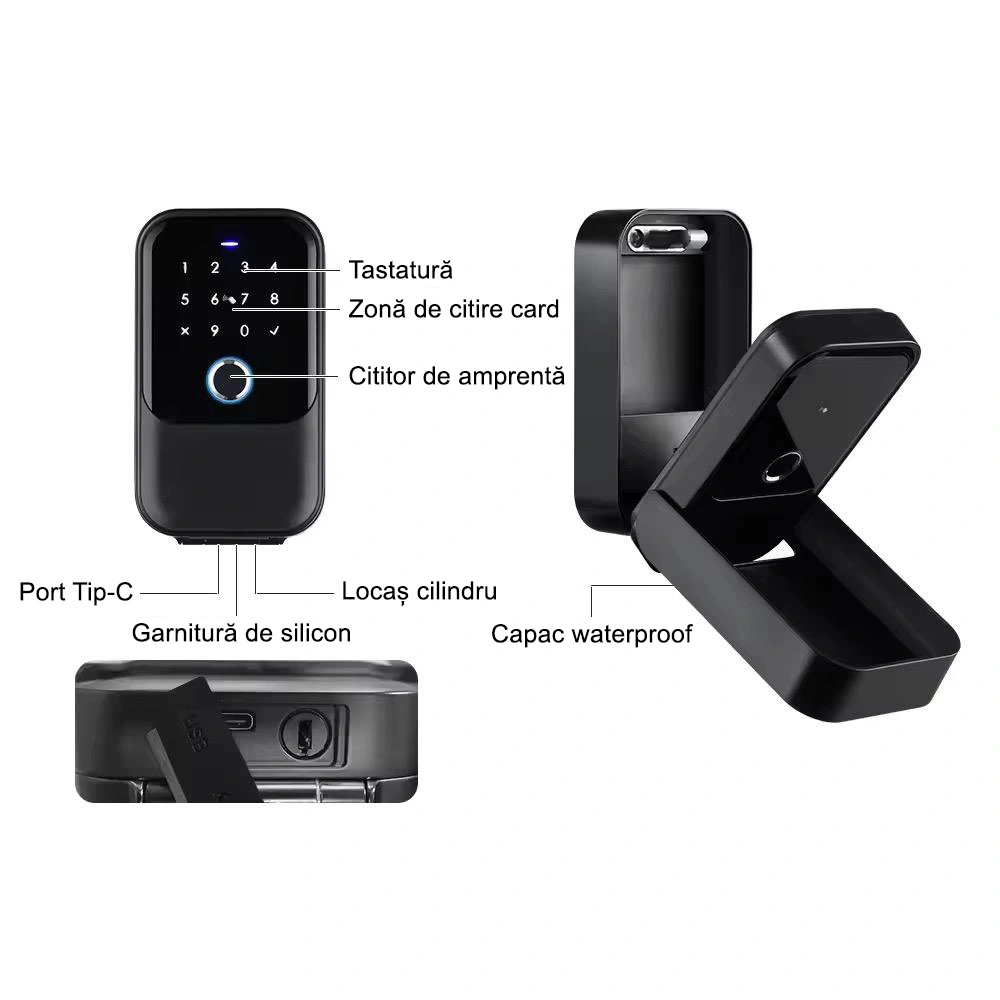 Cutie smart tip lacat pentru chei cu TTLock, cod si amprenta [1]