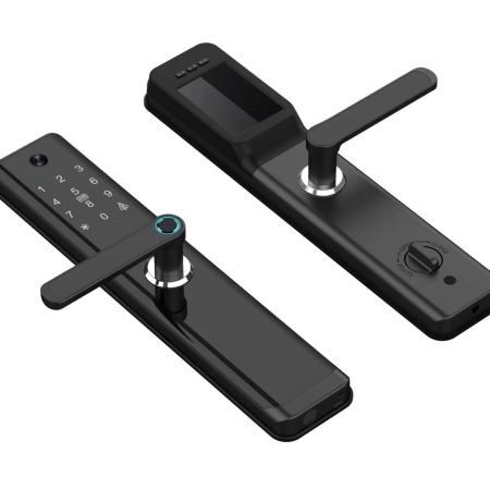 Incuietoare smart cu recunoastere faciala, amprenta, cod, card si control prin aplicatia Tuya [2]
