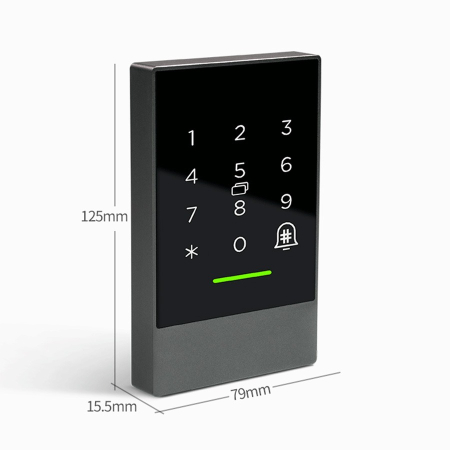 Kit de control acces cu cititor de amprentă, electromagnet și buton de ieșire, Portass Key [3]