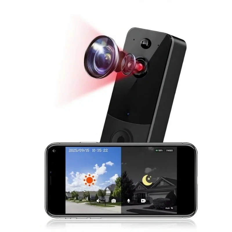 Sonerie cu camera video wireless, aplicatia TTLock si detectie de miscare [3]
