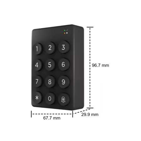 Tastatura wireless RFID pentru control acces TTLock, negru [2]