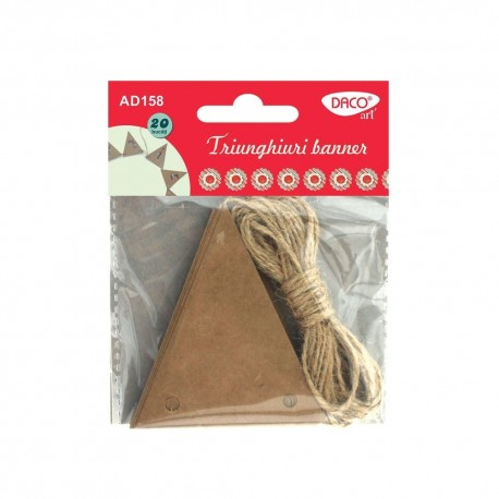 Accesorii Craft - Ad158 Etichete Triunghiuri Baner Daco [1]